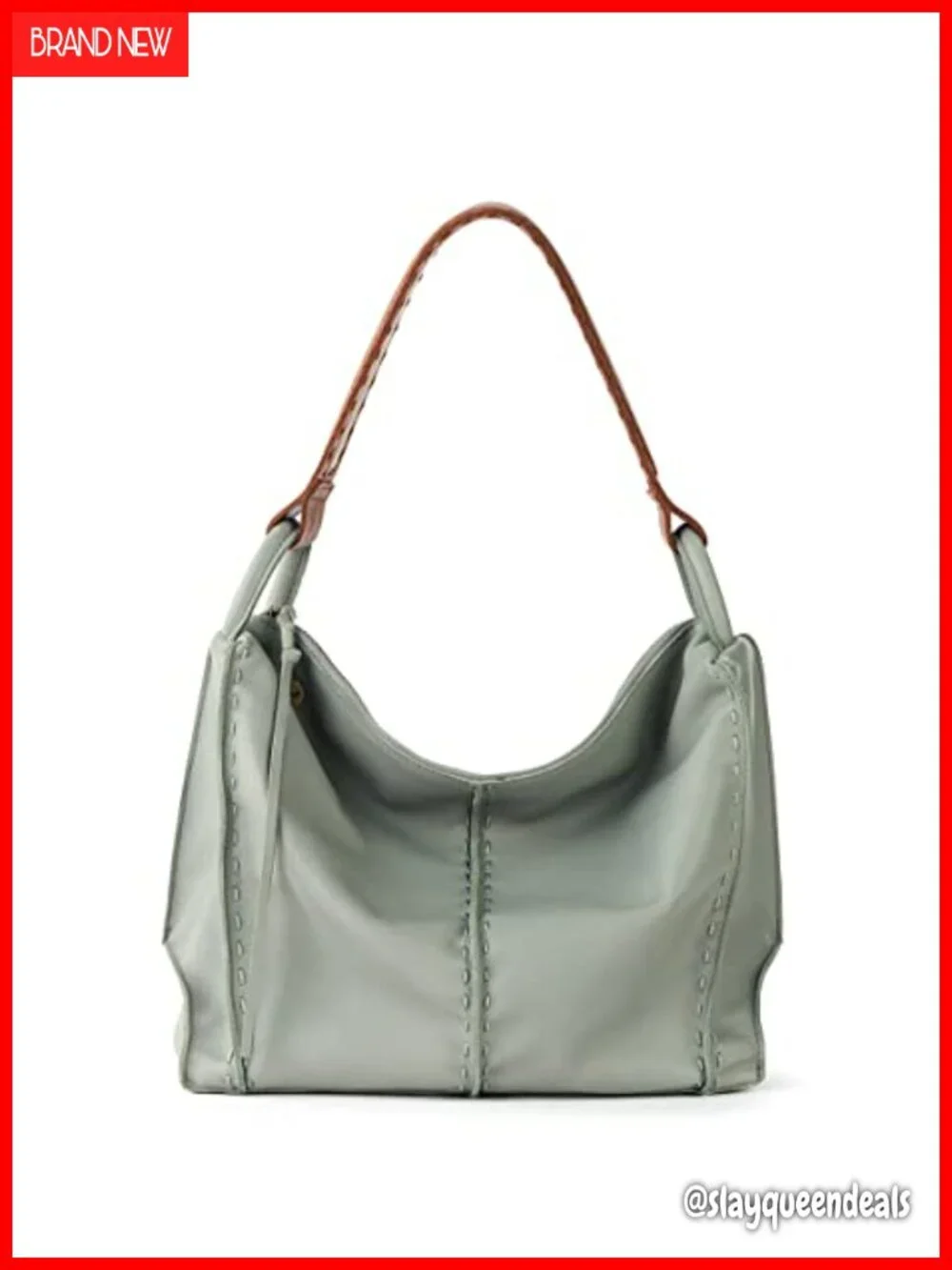 Hobo Purse Large Leather Handbag Travel Zipper Pocket